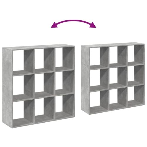 Paravan - Sobna pregrada / regal za knjige sivi 102x29x103,5 cm drveni - Beton siva 102 x 29 x 103.5 cm Cijena