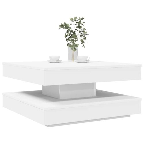 Klub stolić rotirajući za 360 stupnjeva bijeli 70x70x34,5 cm - Bijela 70 x 70 x 34.5 cm Cijena