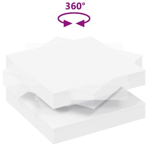 Klub stolić rotirajući za 360 stupnjeva bijeli 70x70x34,5 cm - Bijela 70 x 70 x 34.5 cm Cijena