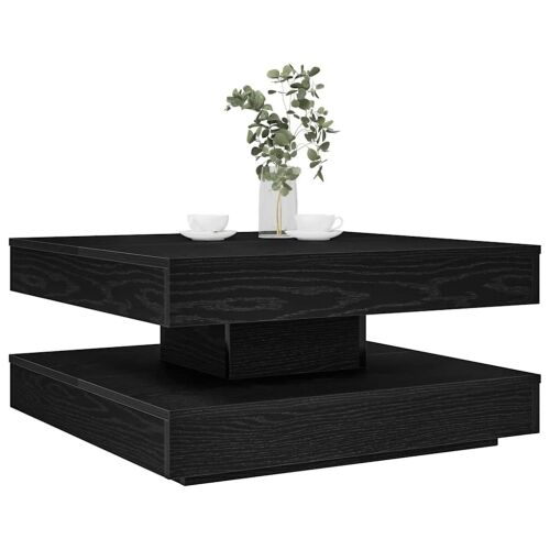 Klub stolić rotirajući za 360 stupnjeva crni 70x70x34,5 cm - Crna 70 x 70 x 34.5 cm Cijena