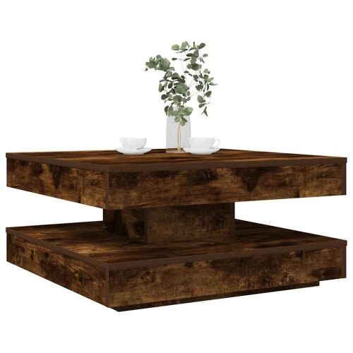 Klub stolić rotirajući za 360 stupnjeva dimljeni hrast 70x70x34,5 cm - Dimljeni hrast 70 x 70 x 34.5 cm Cijena