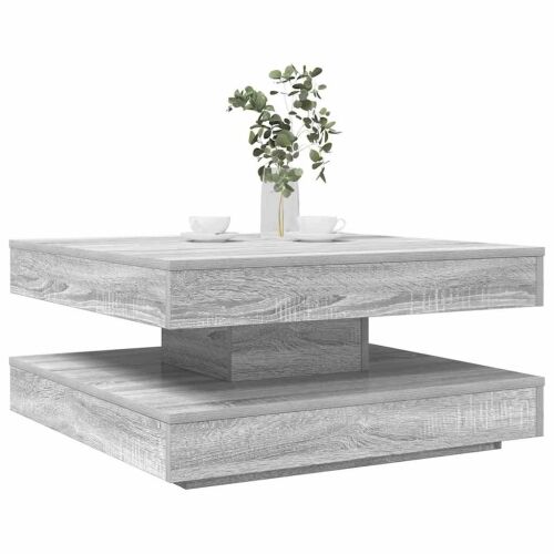 Klub stolić rotirajući za 360 stupnjeva sivi Sonoma 70x70x34,5 cm - Sivi hrast sonoma 70 x 70 x 34.5 cm Cijena