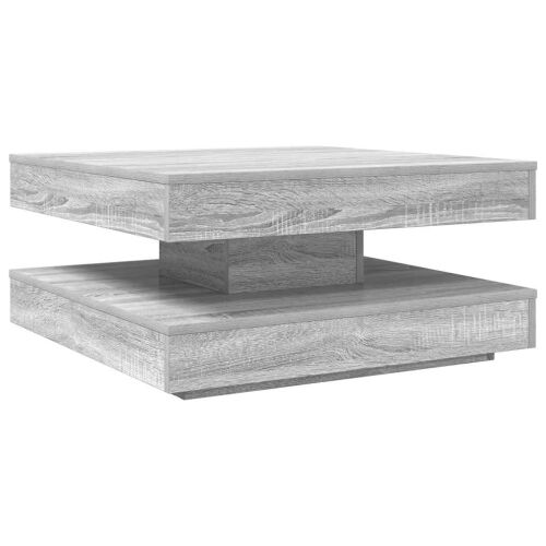 Klub stolić rotirajući za 360 stupnjeva sivi Sonoma 70x70x34,5 cm - Sivi hrast sonoma 70 x 70 x 34.5 cm Cijena