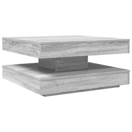 Klub stolić rotirajući za 360 stupnjeva sivi Sonoma 70x70x34,5 cm - Sivi hrast sonoma 70 x 70 x 34.5 cm Cijena