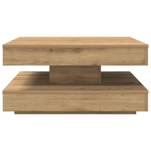 Klub stolić rotirajući za 360 stupnjeva, Artisan hrast 70x70x34,5 cm - Hrast artisan 70 x 70 x 34.5 cm Cijena