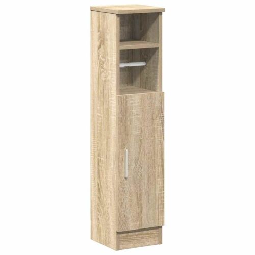 Kupaonski ormarić s držačem za role, hrast Sonoma, 20,5 x 22 x 90 cm - sonoma hrast 1 1 Sonoma hrast Cijena