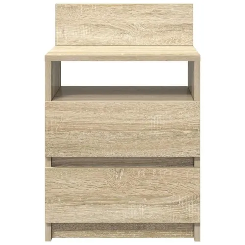Noćni ormarići 2 kom s 2 ladice Sonoma hrast 40x33x60 cm - Sonoma hrast 2 Cijena