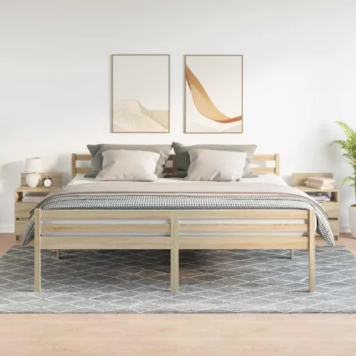 Noćni ormarići 2 kom s 2 ladice Sonoma hrast 40x33x60 cm - Sonoma hrast 2 Cijena