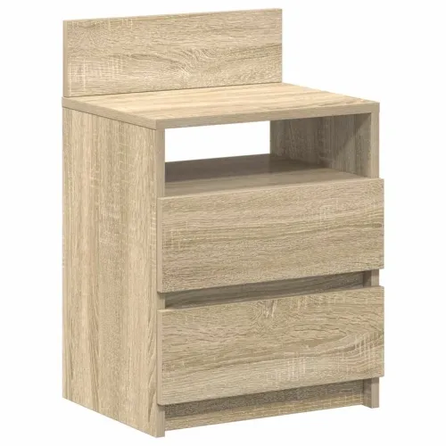 Noćni ormarići 2 kom s 2 ladice Sonoma hrast 40x33x60 cm - Sonoma hrast 2 Cijena