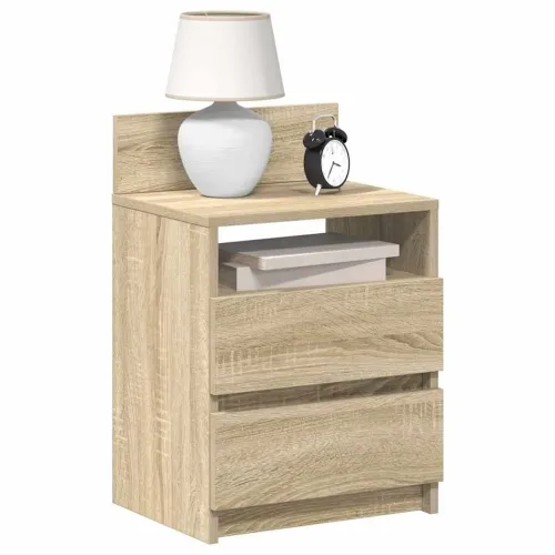 Noćni ormarići 2 kom s 2 ladice Sonoma hrast 40x33x60 cm - Sonoma hrast 2 Cijena