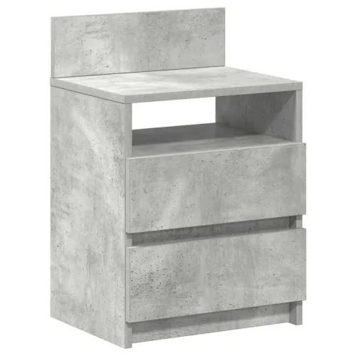 Noćni ormarići 2 kom s 2 ladice betonsko sive boje 40x33x60 cm - Beton siva 2 Cijena