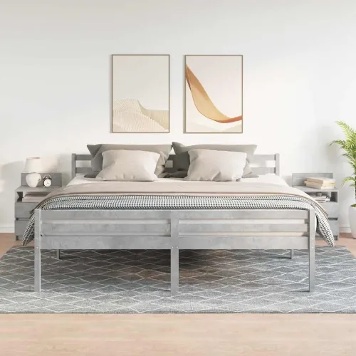 Noćni ormarići 2 kom s 2 ladice betonsko sive boje 40x33x60 cm - Beton siva 2 Cijena