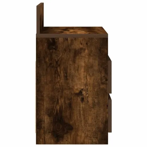 Noćni ormarići 2 kom s 2 ladice dimljeni hrast 40x33x60 cm - Dimljeni hrast 2 Cijena