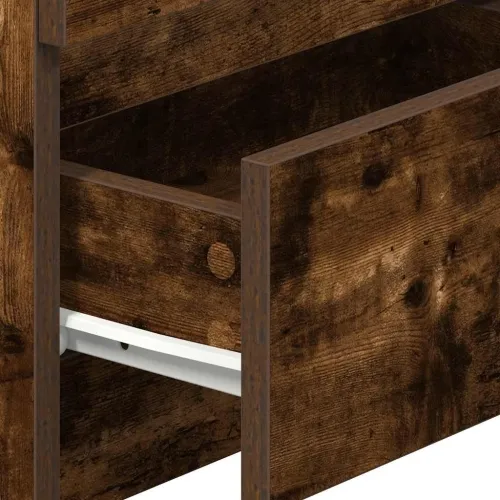 Noćni ormarići 2 kom s 2 ladice dimljeni hrast 40x33x60 cm - Dimljeni hrast 2 Cijena
