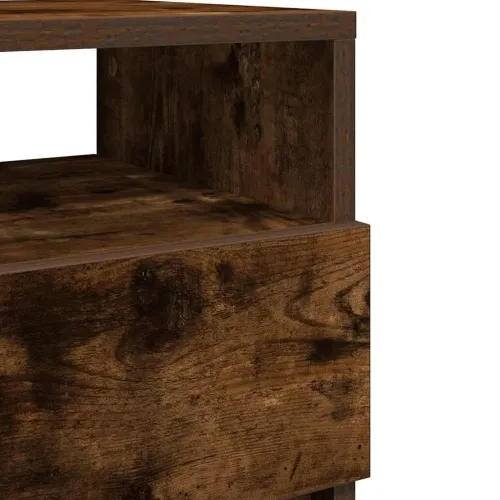 Noćni ormarići 2 kom s 2 ladice dimljeni hrast 40x33x60 cm - Dimljeni hrast 2 Cijena