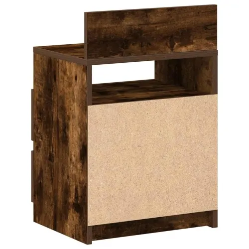 Noćni ormarići 2 kom s 2 ladice dimljeni hrast 40x33x60 cm - Dimljeni hrast 2 Cijena