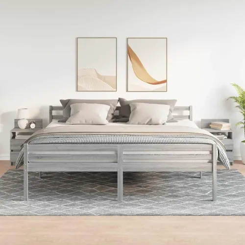 Noćni ormarići 2 kom s 2 ladice sivi Sonoma 40x33x60 cm - Sivi hrast sonoma 2 Cijena