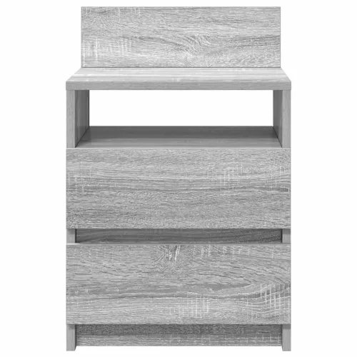 Noćni ormarići 2 kom s 2 ladice sivi Sonoma 40x33x60 cm - Sivi hrast sonoma 2 Cijena