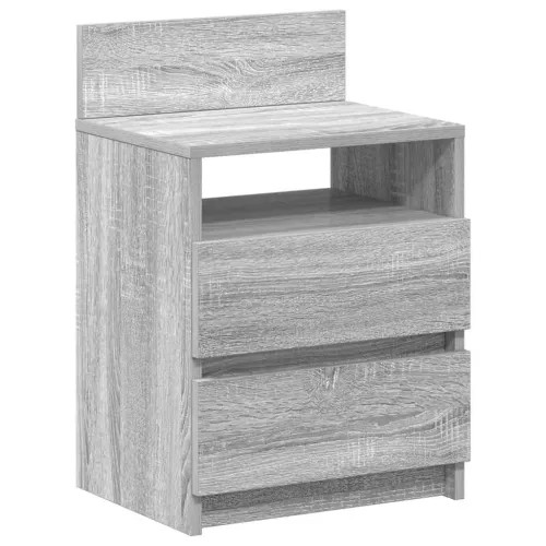 Noćni ormarići 2 kom s 2 ladice sivi Sonoma 40x33x60 cm - Sivi hrast sonoma 2 Cijena