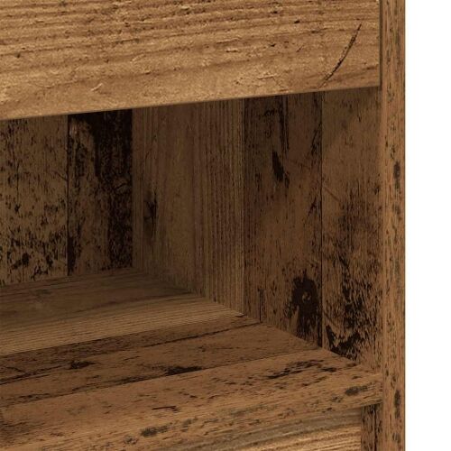 Noćni ormarići 2 kom s ladicama staro drvo 39x28x41 cm - Staro drvo 2 Cijena