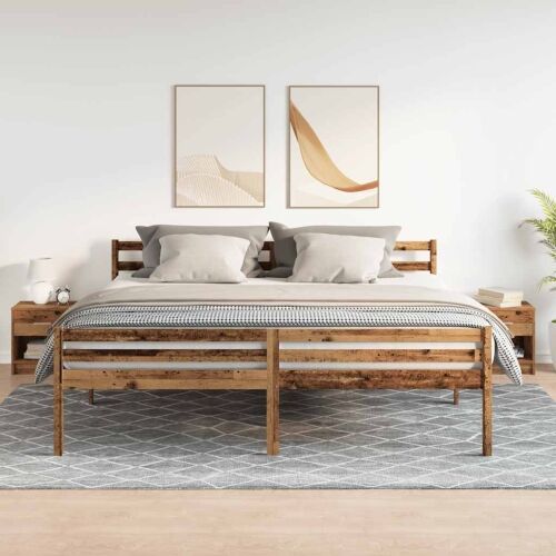 Noćni ormarići 2 kom s ladicama staro drvo 39x28x41 cm - Staro drvo 2 Cijena