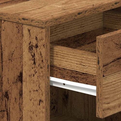 Noćni ormarići 2 kom s ladicama staro drvo 39x28x41 cm - Staro drvo 2 Cijena