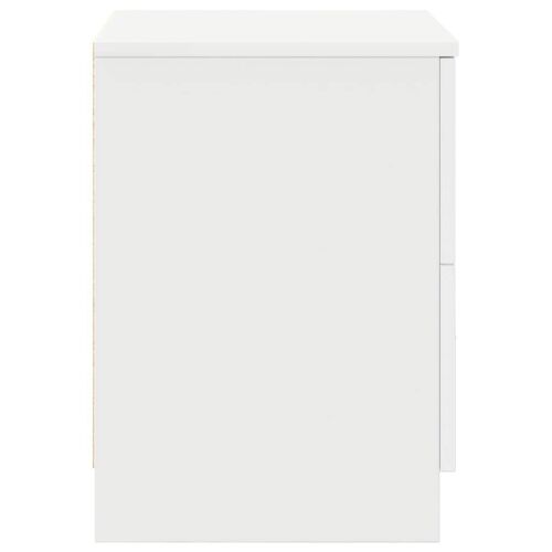Noćni ormarić s 2 ladice bijeli 40x36x50 cm - Bijela 1 Cijena