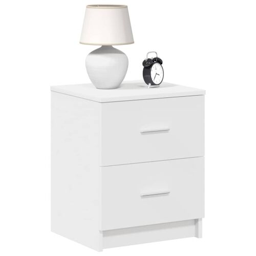 Noćni ormarići 2 kom s 2 ladice bijeli 40x36x50 cm - Bijela 2 Cijena