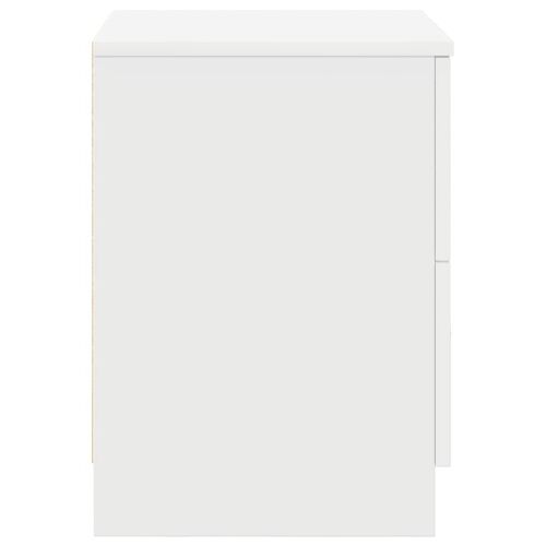 Noćni ormarići 2 kom s 2 ladice bijeli 40x36x50 cm - Bijela 2 Cijena