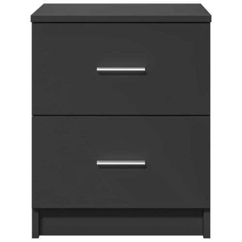 Noćni ormarić s 2 ladice crne boje 40x36x50 cm - Crna 1 Cijena