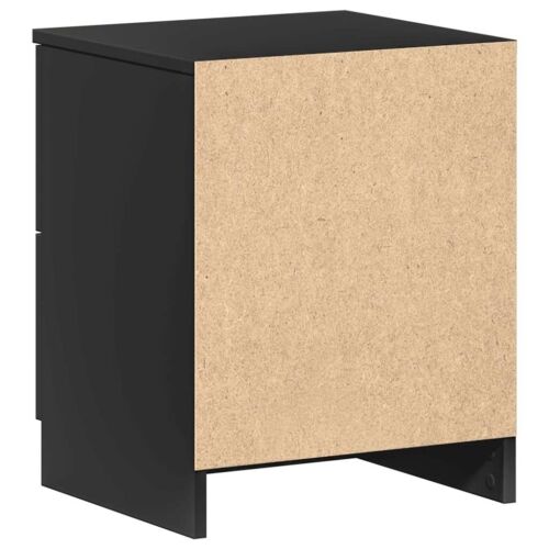 Noćni ormarići 2 kom s 2 ladice crne boje 40x36x50 cm - Crna 2 Cijena