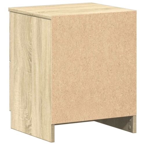 Noćni ormarić s 2 ladice, boja hrasta Sonoma, 40x36x50 cm - Sonoma hrast 1 Cijena