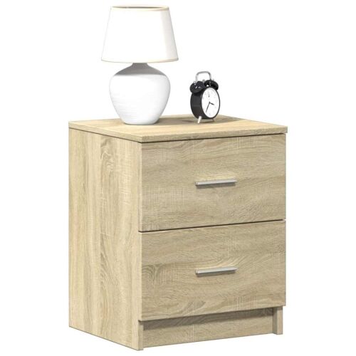 Noćni ormarići 2 kom s 2 ladice Sonoma hrast 40x36x50 cm - Sonoma hrast 2 Cijena