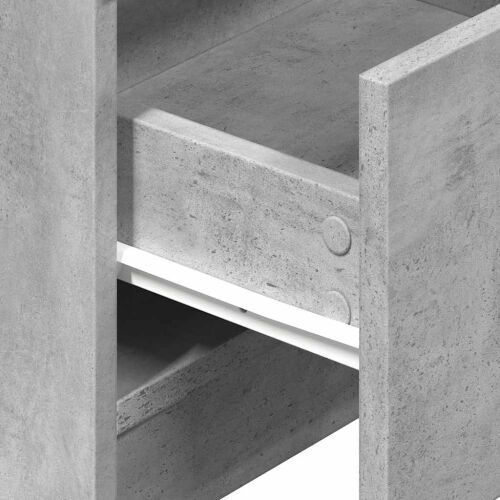 Noćni ormarić s 2 ladice, betonsko siva 40x36x50 cm - Beton siva 1 Cijena
