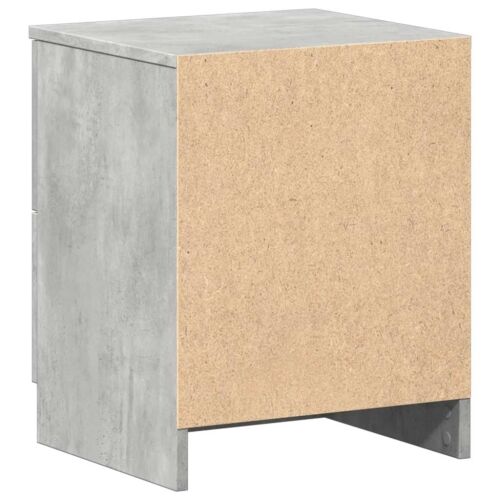Noćni ormarić s 2 ladice, betonsko siva 40x36x50 cm - Beton siva 1 Cijena