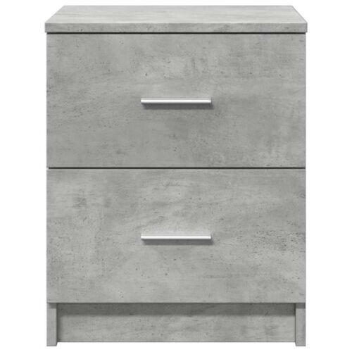 Noćni ormarić s 2 ladice, betonsko siva 40x36x50 cm - Beton siva 1 Cijena