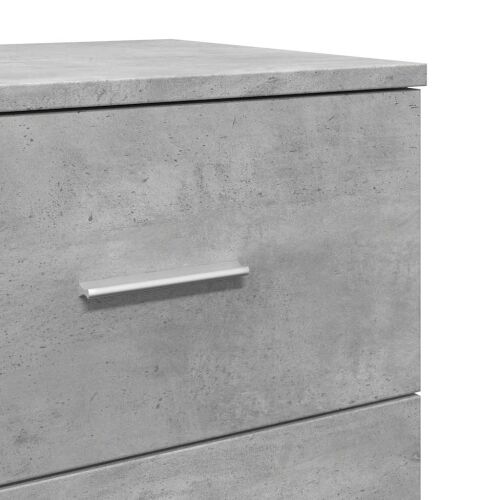Noćni ormarić s 2 ladice, betonsko siva 40x36x50 cm - Beton siva 1 Cijena
