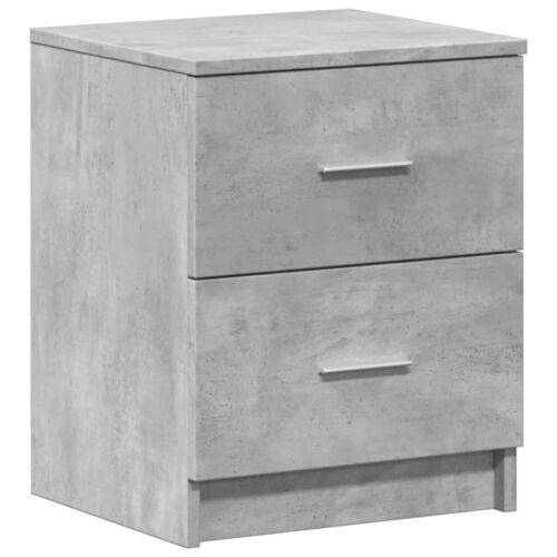 Noćni ormarić s 2 ladice, betonsko siva 40x36x50 cm - Beton siva 1 Cijena