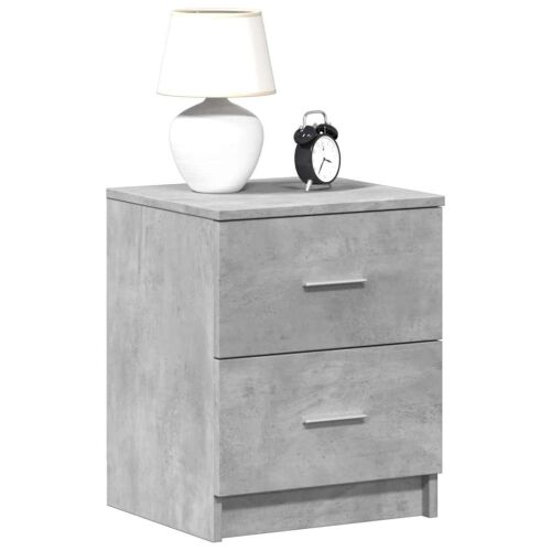Noćni ormarić s 2 ladice, betonsko siva 40x36x50 cm - Beton siva 1 Cijena