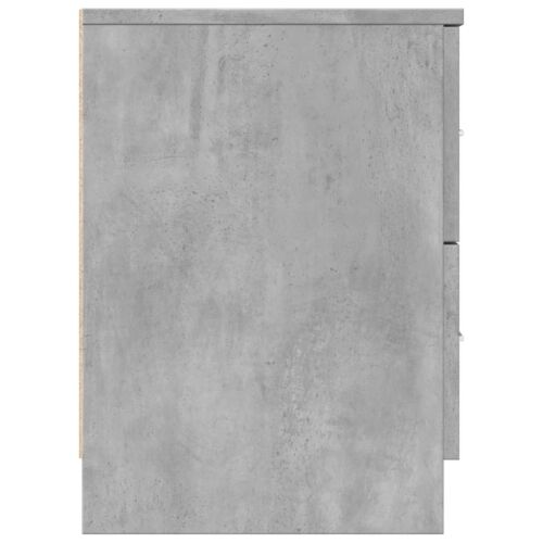 Noćni ormarić s 2 ladice, betonsko siva 40x36x50 cm - Beton siva 1 Cijena