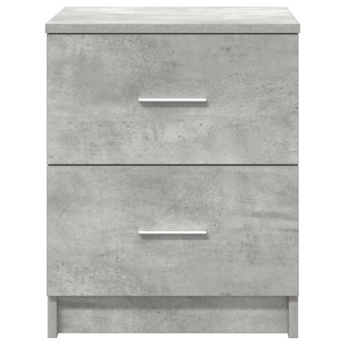 Noćni ormarići 2 kom s 2 ladice betonsko sive boje 40x36x50 cm - Beton siva 2 Cijena