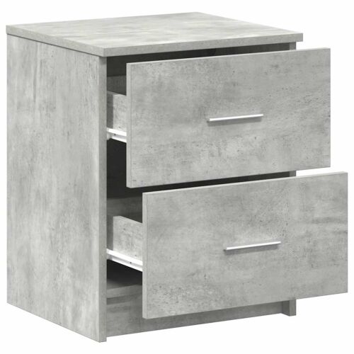 Noćni ormarići 2 kom s 2 ladice betonsko sive boje 40x36x50 cm - Beton siva 2 Cijena
