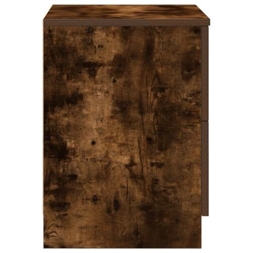 Noćni ormarić s 2 ladice dimljeni hrast 40x36x50 cm - Dimljeni hrast 1 Cijena