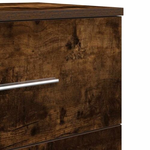 Noćni ormarići 2 kom s 2 ladice dimljeni hrast 40x36x50 cm - Dimljeni hrast 2 Cijena