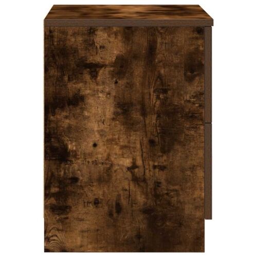 Noćni ormarići 2 kom s 2 ladice dimljeni hrast 40x36x50 cm - Dimljeni hrast 2 Cijena