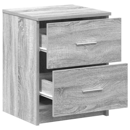 Noćni ormarić s 2 ladice sivi sonoma 40x36x50 cm - Sivi hrast sonoma 1 Cijena