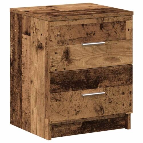 Noćni ormarić s 2 ladice staro drvo 40x36x50 cm - Staro drvo 1 Cijena