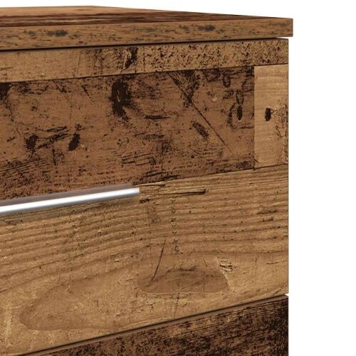 Noćni ormarić s 2 ladice staro drvo 40x36x50 cm - Staro drvo 1 Cijena