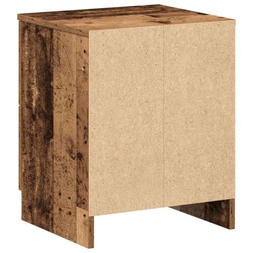 Noćni ormarić s 2 ladice staro drvo 40x36x50 cm - Staro drvo 1 Cijena