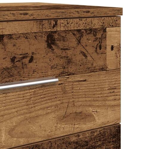 Noćni ormarići 2 kom s 2 ladice staro drvo 40x36x50 cm - Staro drvo 2 Cijena